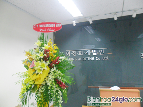 Lãng hoa chúc mừng được gửi tới công ty kiểm toán E-JUNG AUDITING CO.,Ltd