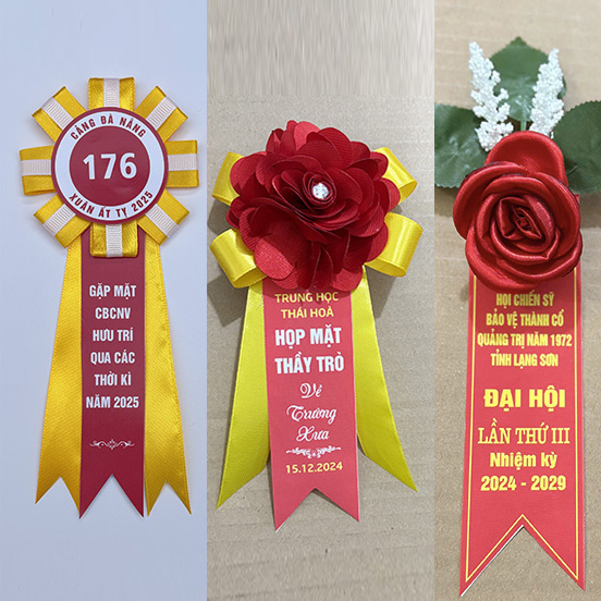 Dịch Vụ In Hoa Cài Áo Đại Biểu Lấy Ngay Tại Hà Nội – Điện Hoa 24h