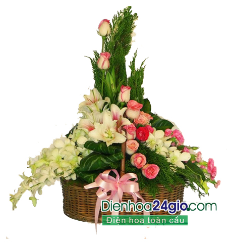 Giỏ hoa sinh nhật đẹp không thể thiếu trong ngày sinh nhật