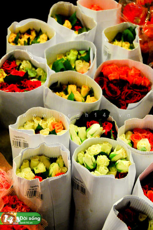 Dạo chợ hoa về đêm