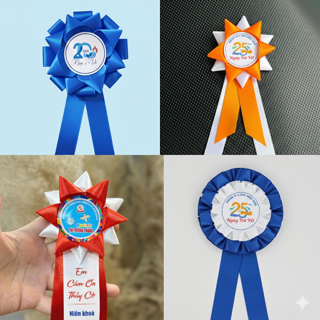 Những Mẫu Hoa Cài Áo Đại Biểu Mới Nhất Năm 2026 – Thiết Kế Đẹp, Sản Xuất Tại Xưởng