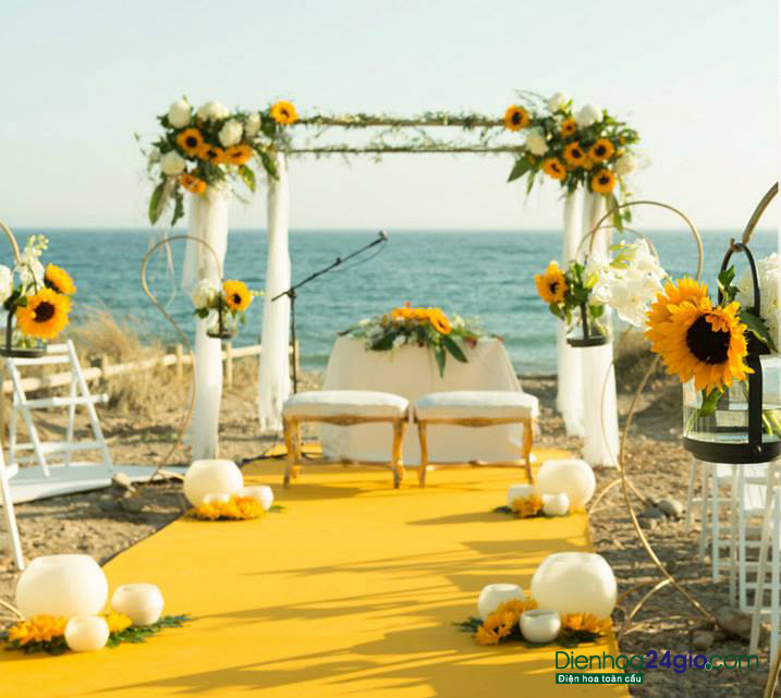 Trang trí tiệc cưới ngoài trời