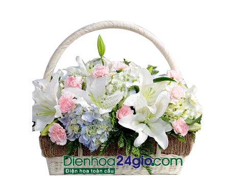 Giỏ hoa chúc mừng 2