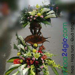Lẵng hoa chúc mừng 01