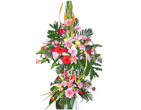 Lẵng hoa khai trương 04