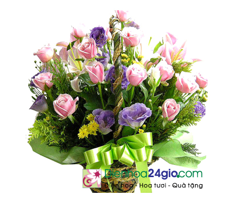 Giỏ hoa chúc mừng G186
