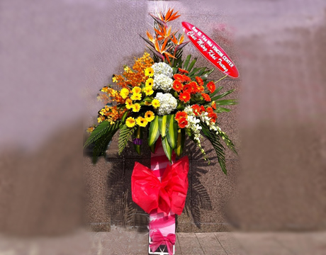 Lẵng hoa khai trương KT38 