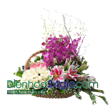 Giỏ hoa sinh nhật