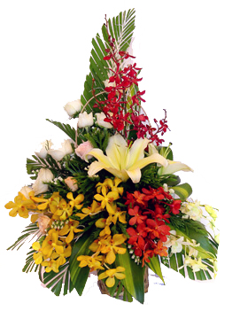 Giỏ hoa chúc mừng