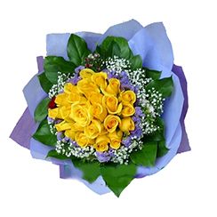 Bó hoa hồng vàng 