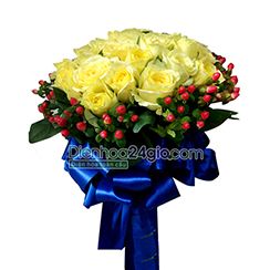 Bó hoa hồng vàng