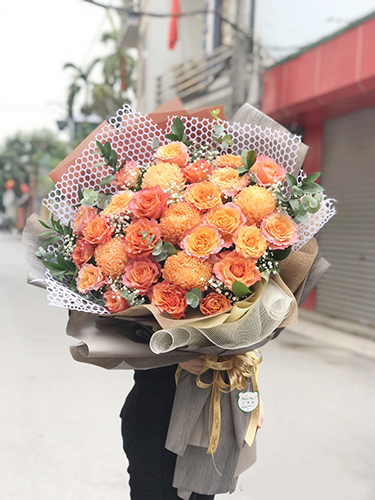 Bó hoa tươi chúc mừng HB622 - Dienhoa24h