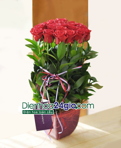 Giỏ hoa tình yêu