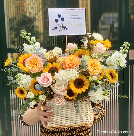 Giỏ hoa tươi G947