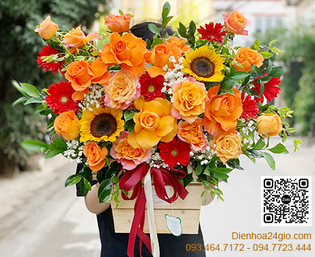 Giỏ hoa tươi G846