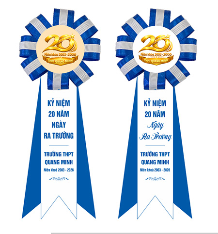 Hoa cài áo hội khoá đẹp