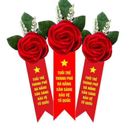 Hoa cài áo lễ xuất quân nhập ngũ