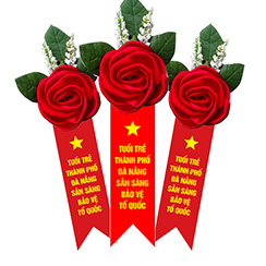 Hoa cài áo lễ xuất quân nhập ngũ