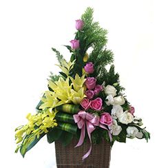 Giỏ hoa sinh nhật Điện hoa 24h G131