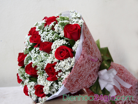 Bó hồng đỏ 