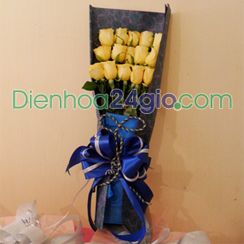 Bó hoa hồng vàng 1