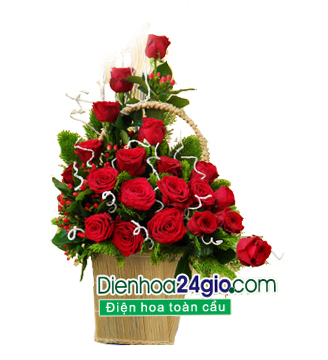 Gio hoa hồng đỏ