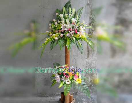 Lẵng hoa chúc mừng 17
