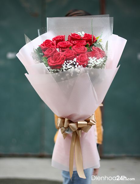 Bó hoa hồng đỏ HB40