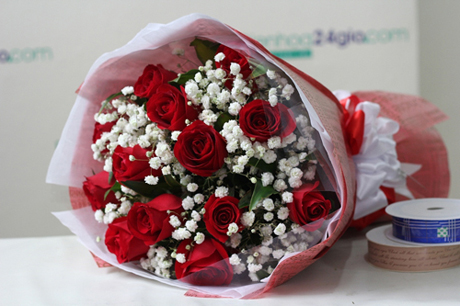bó hoa sinh nhật đẹp HB256