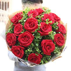 Bó hoa hồng đỏ HB55