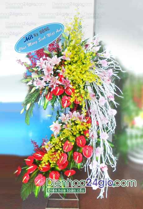 Hoa chúc mừng đẹp KT82