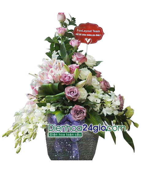 Giỏ hoa sinh nhật 54