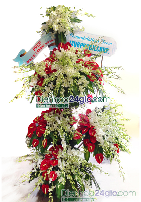 Kệ hoa chúc mừng- Phát tài phát lộc KT81