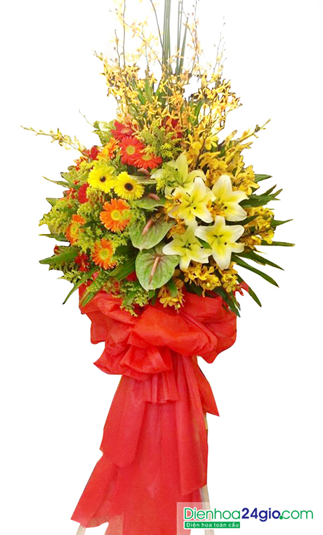  hoa khai trương đẹp KT111 