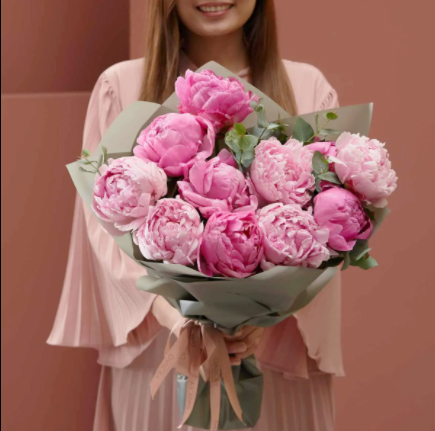 Bó hoa mẫu đơn HB716