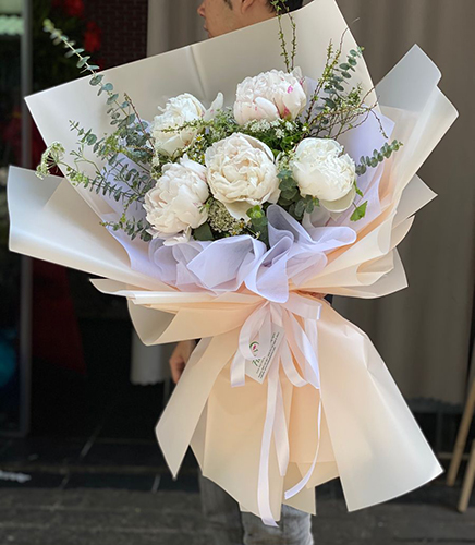 Bó hoa mẫu đơn HB715