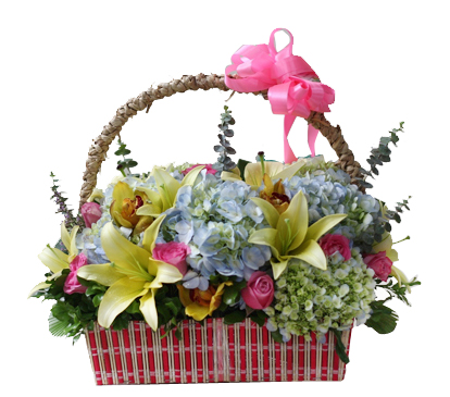 giỏ hoa sinh nhật đẹp G182