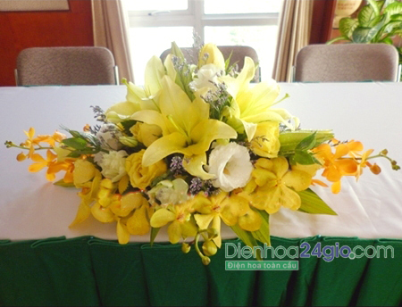 Hoa để bàn ĐK 34