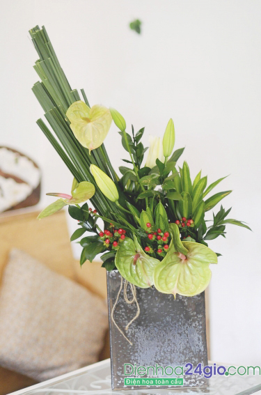 Hoa để bàn ĐK 35
