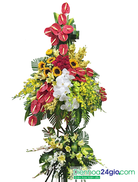 Lẵng hoa khai trương KT121