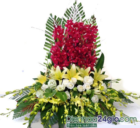 Giỏ hoa chúc mừng 110