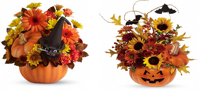 Bình hoa trang trí bữa tiệc Halloween