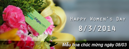 Mẫu hoa ngày 8/3