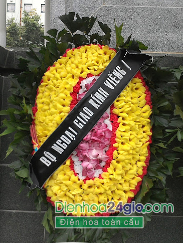 Hoa chia buồn elip