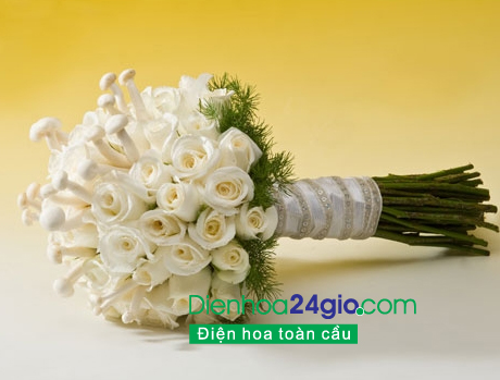hoa cưới cầm tay c&ocirc; d&acirc;u