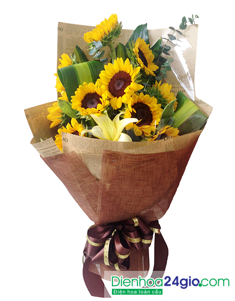 Tặng hoa hướng dương ng&agrave;y tốt nghiệp