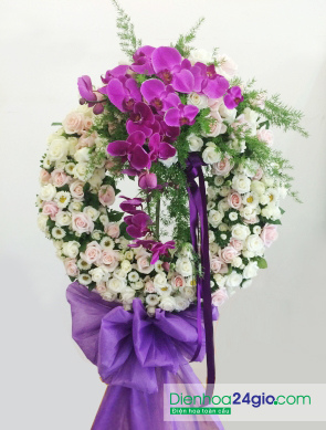 Hoa chia buồn tr&ograve;n